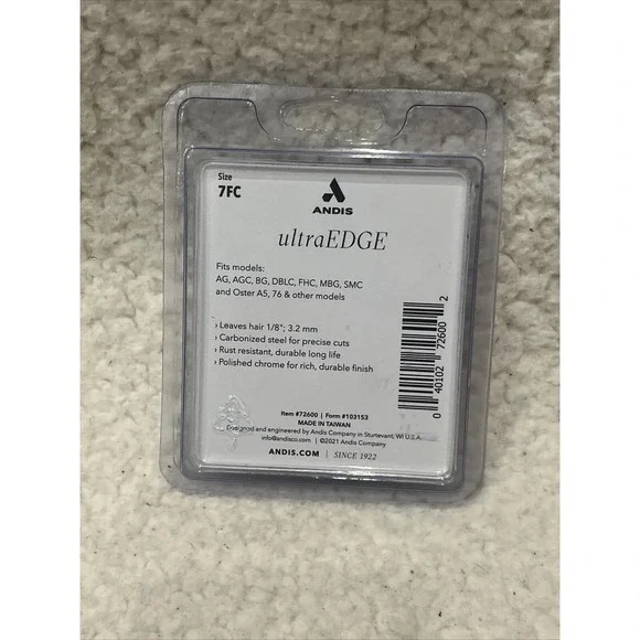 Andis UltraEdge Detachable Clipper Blade Size 7FC 3.2mm Sealed New